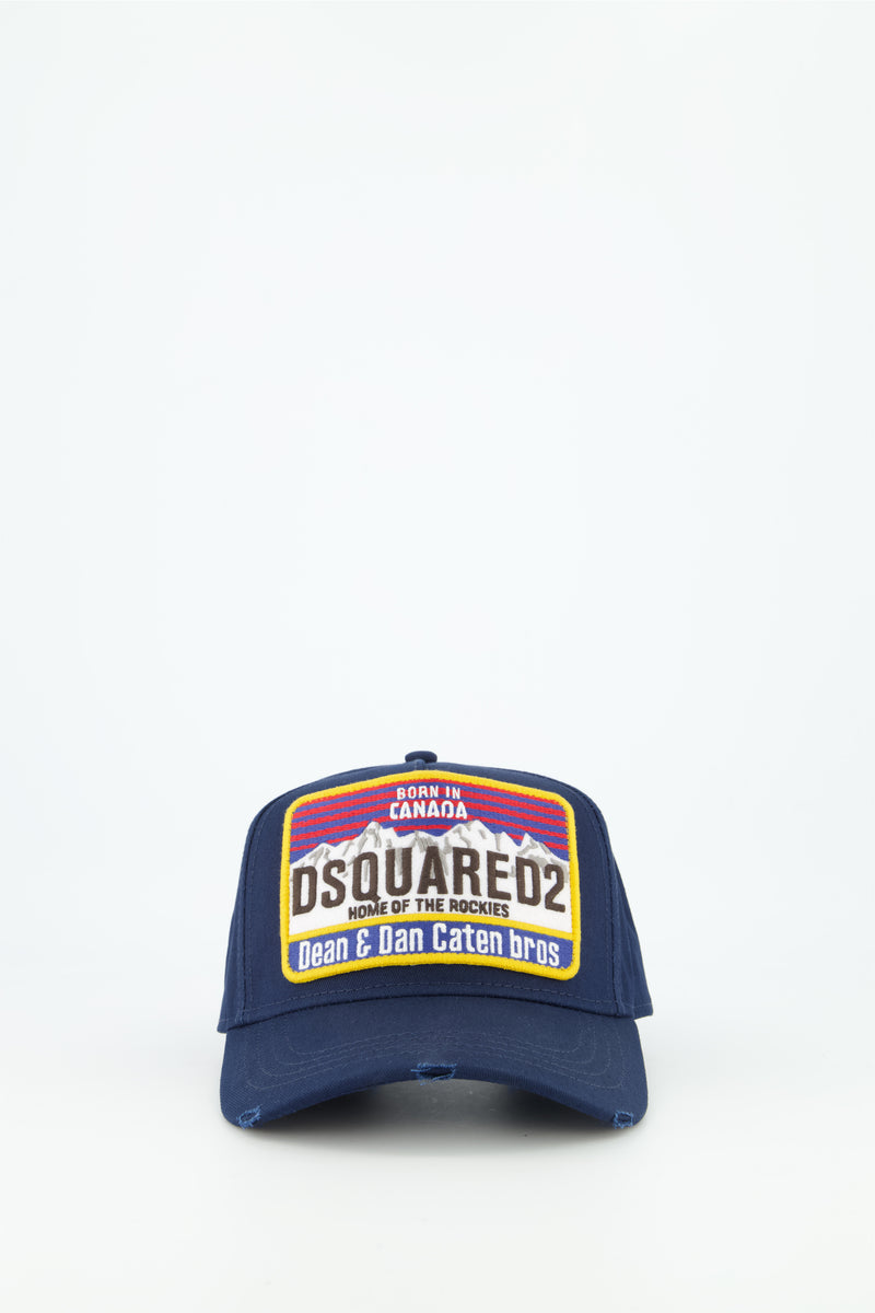 Men's Dsquared2 Navy Logo Patch Baseball Cap