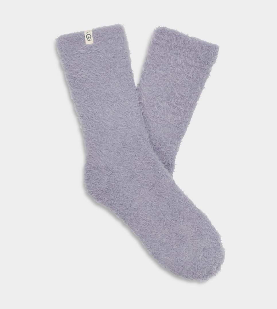 Women's UGG Teddi Cozy Cloudy Grey Crew Sock