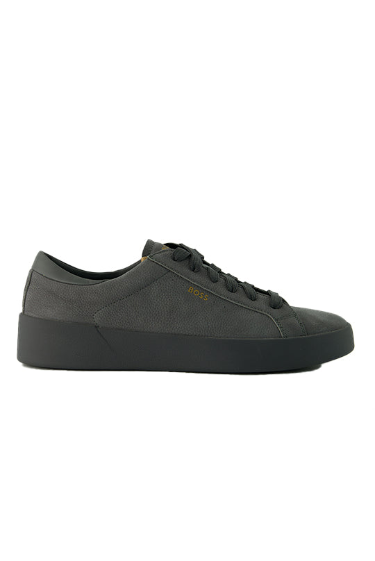 Men's BOSS Grey Belwar_Tenn_tb Trainers