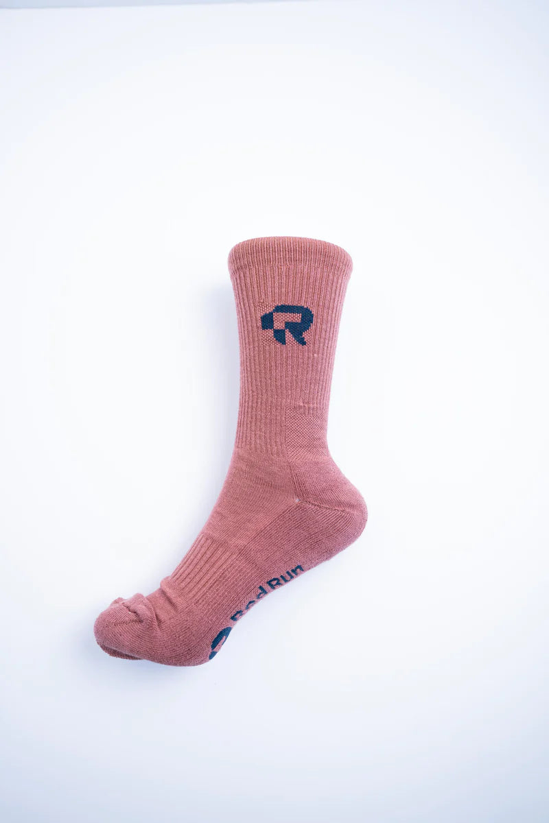 Women's Red Run Activewear Midnight Logo Socks