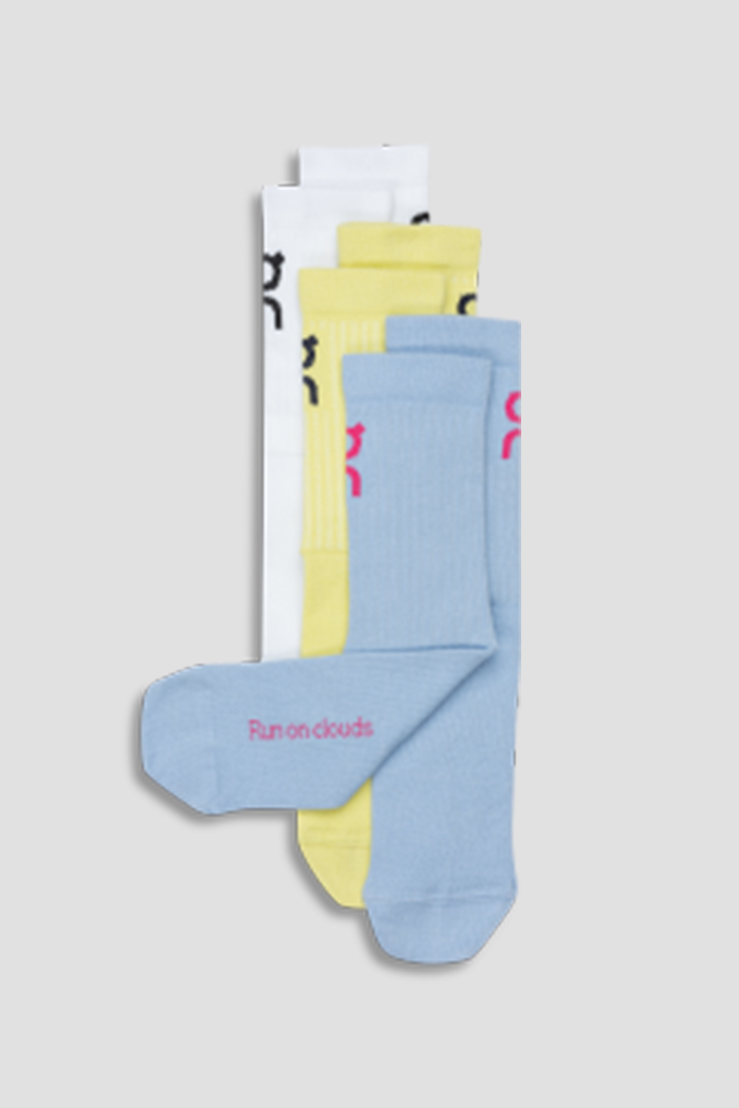 Unisex On Running Zest Stratosphere Logo 3-Pack Socks