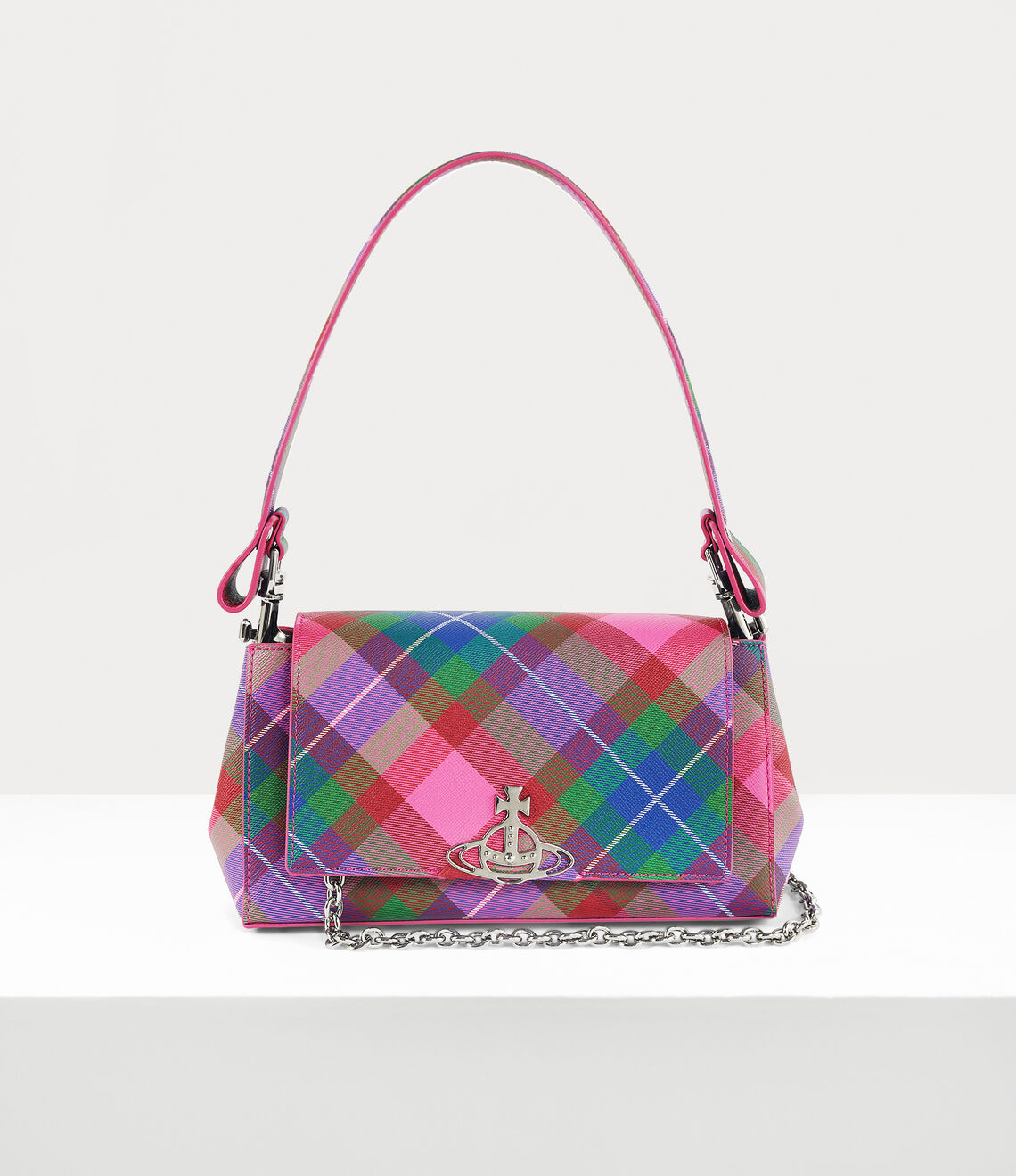 Women's Vivienne Westwood Hazel Medium Bag In Candy Tartan