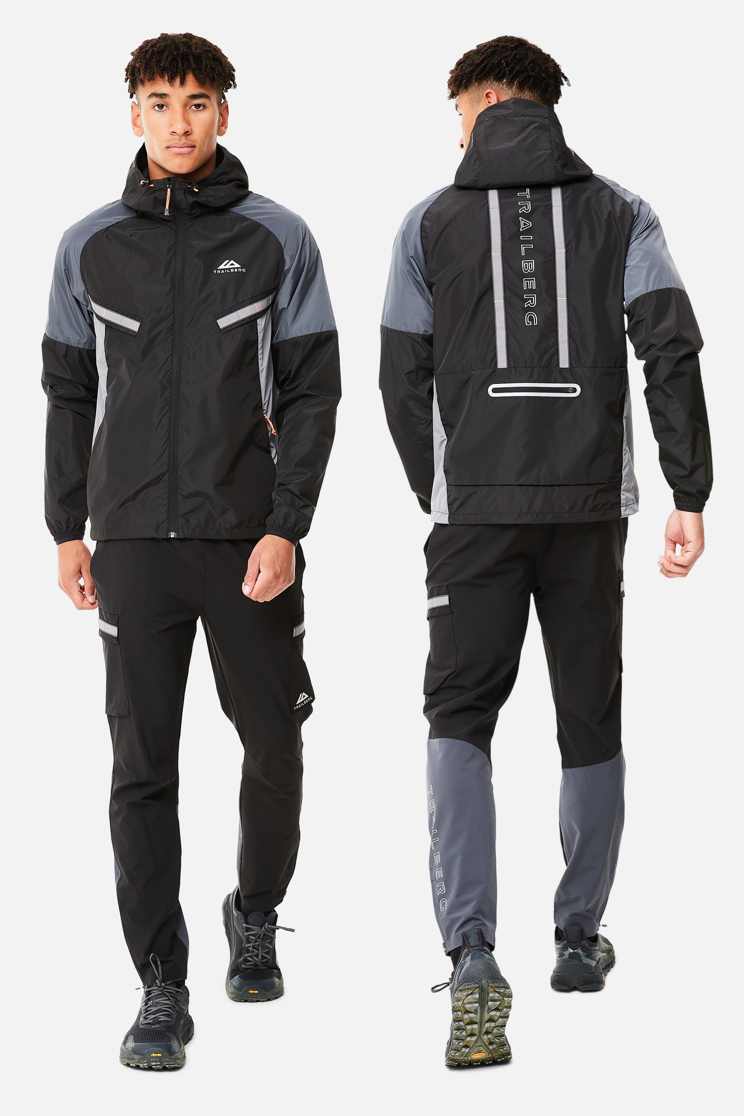 MEN'S TRAILBERG BLACK/IRONGATE TRIATHLON 3.0 TRACKSUIT SET