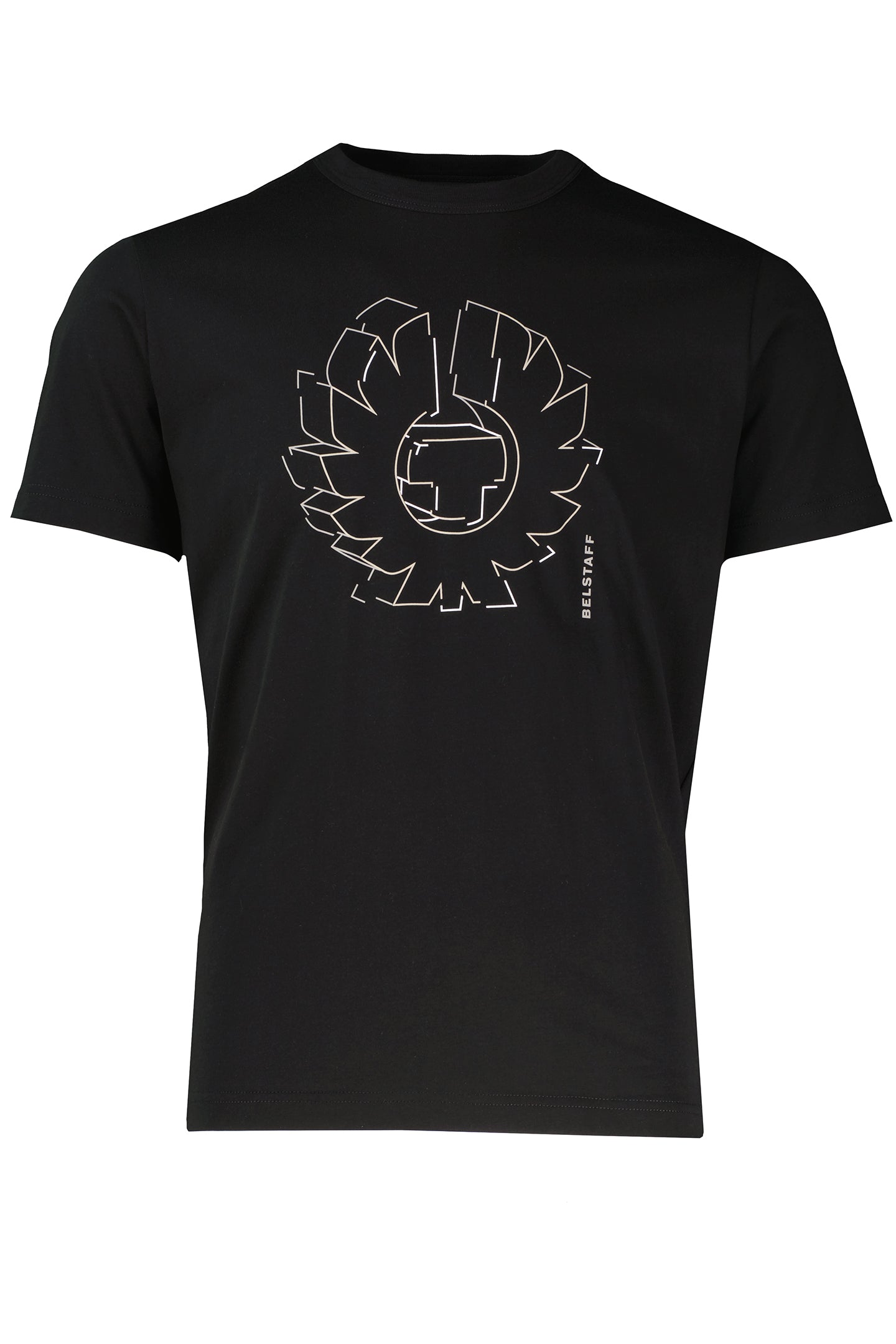 Men's Belstaff Black Deconstructed Phoenix Graphic T Shirt