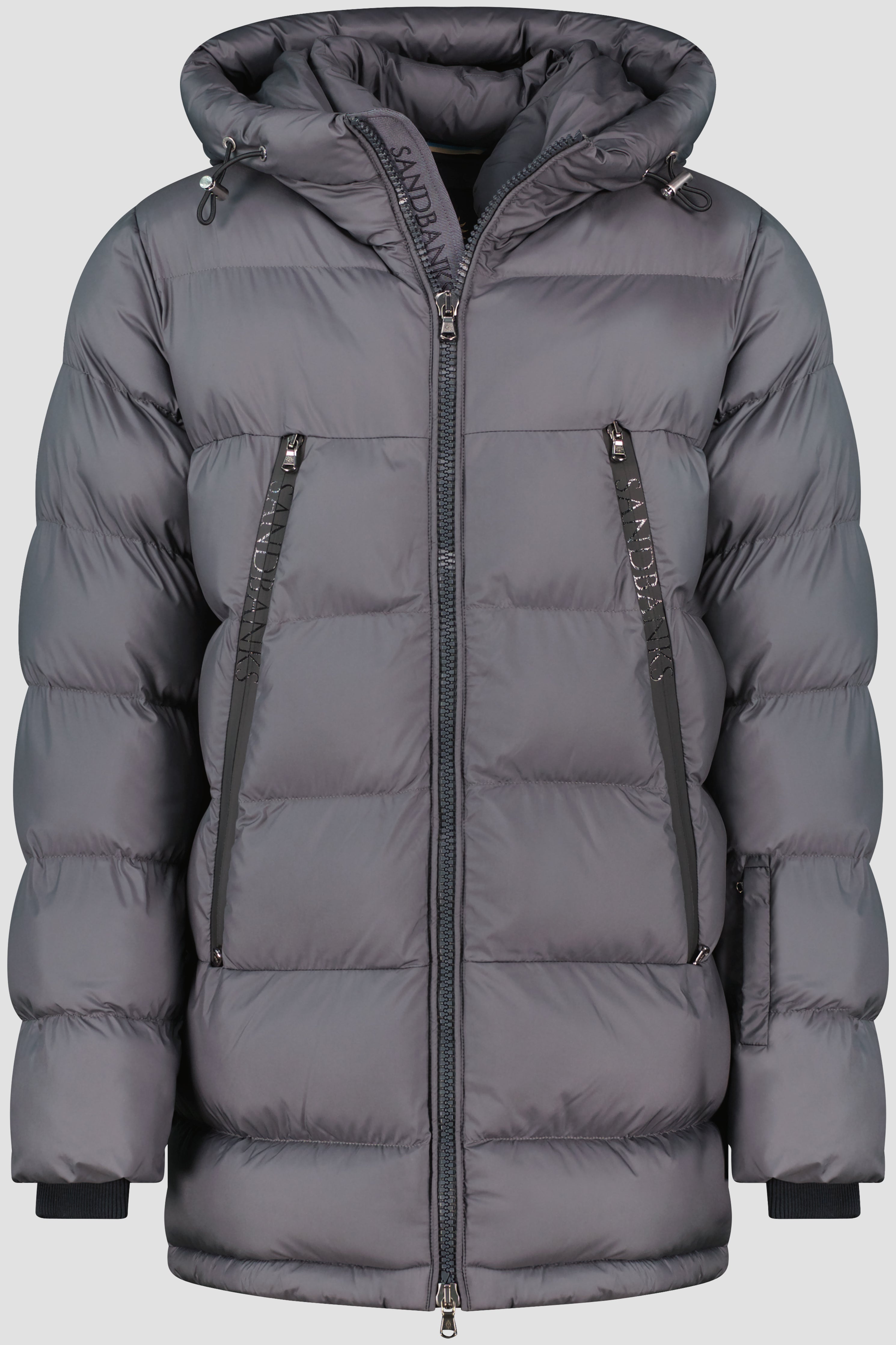 Men's Sandbanks Ravine Charcoal Mid Puffer Jacket