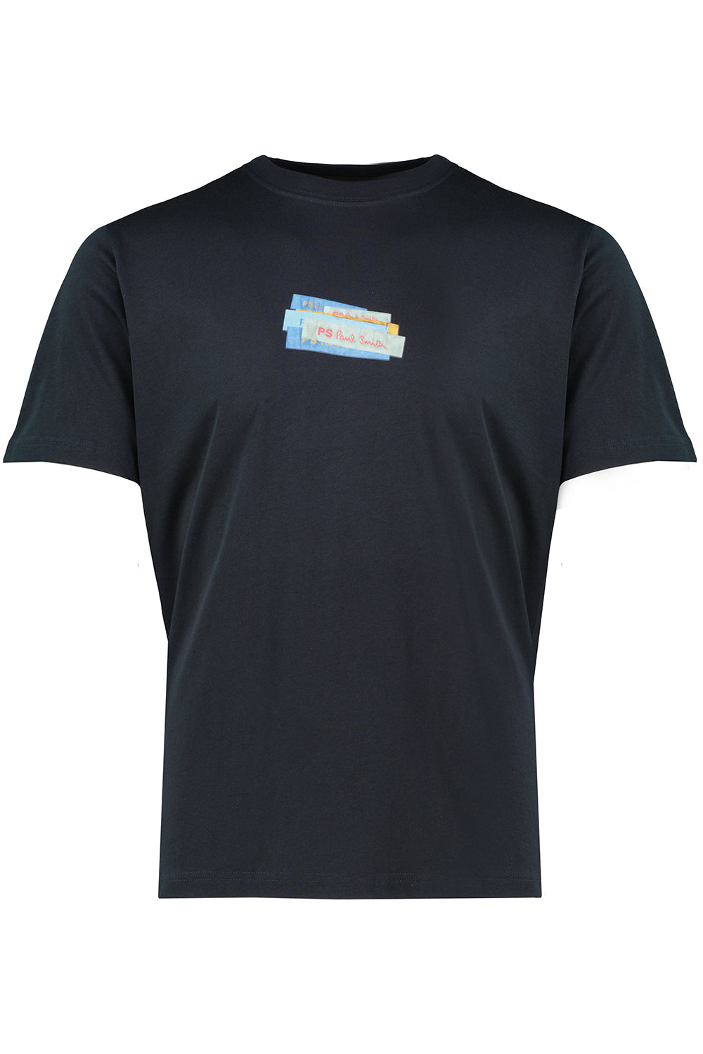 Men's Paul Smith Navy Center Chest Box Logo T Shirt