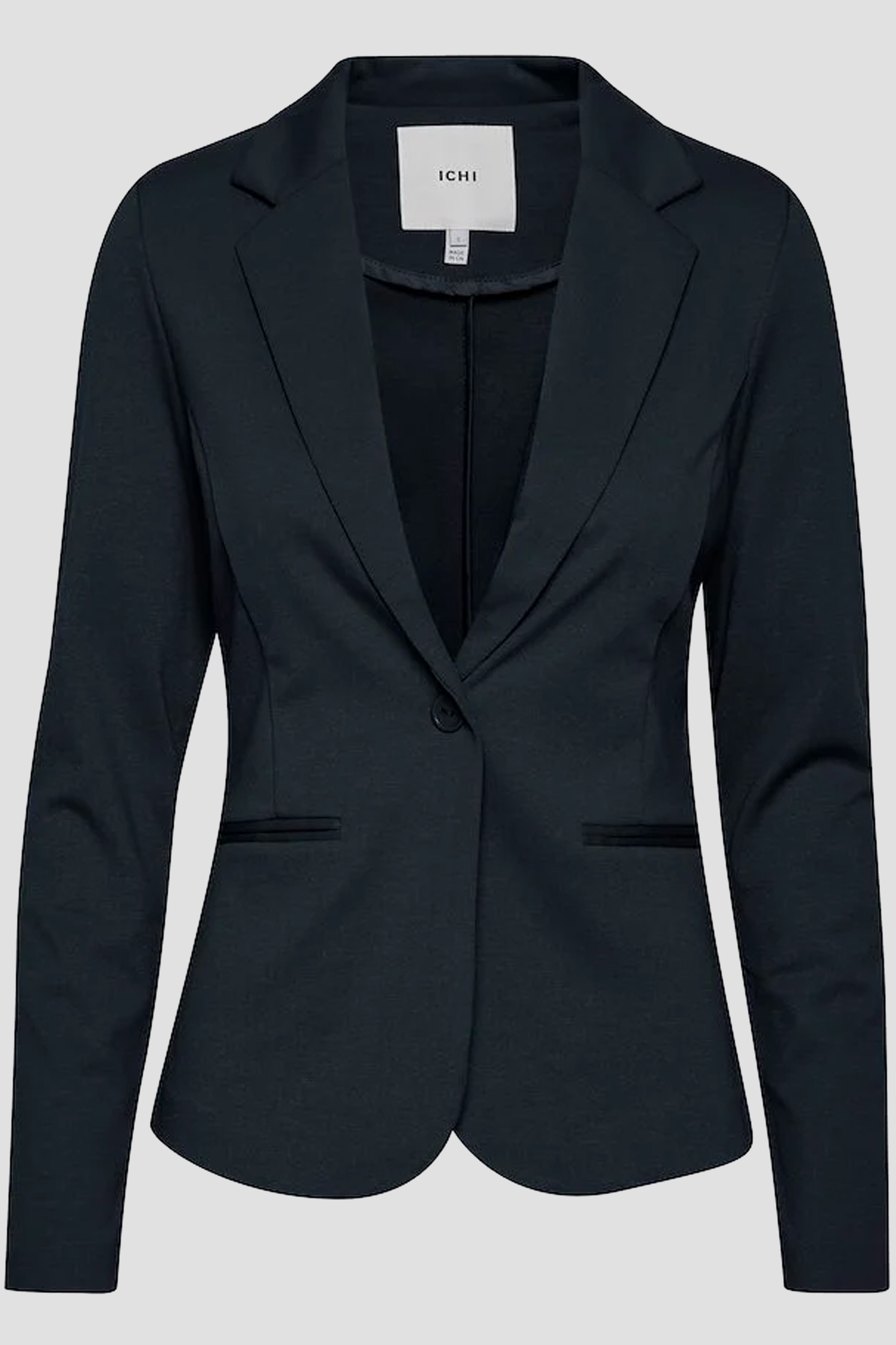 Women's ICHI Navy Blue IHKATE Blazer