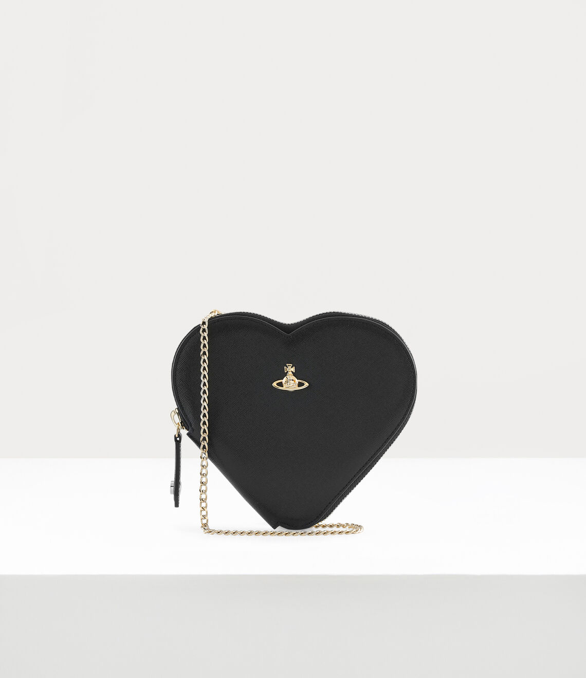 Women's Vivienne Westwood Black New Heart Crossbody Bag