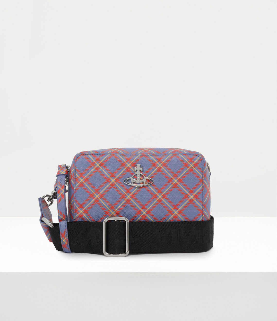 Women's Vivienne Westwood Blue & Orange Tartan Melih Camera Bag