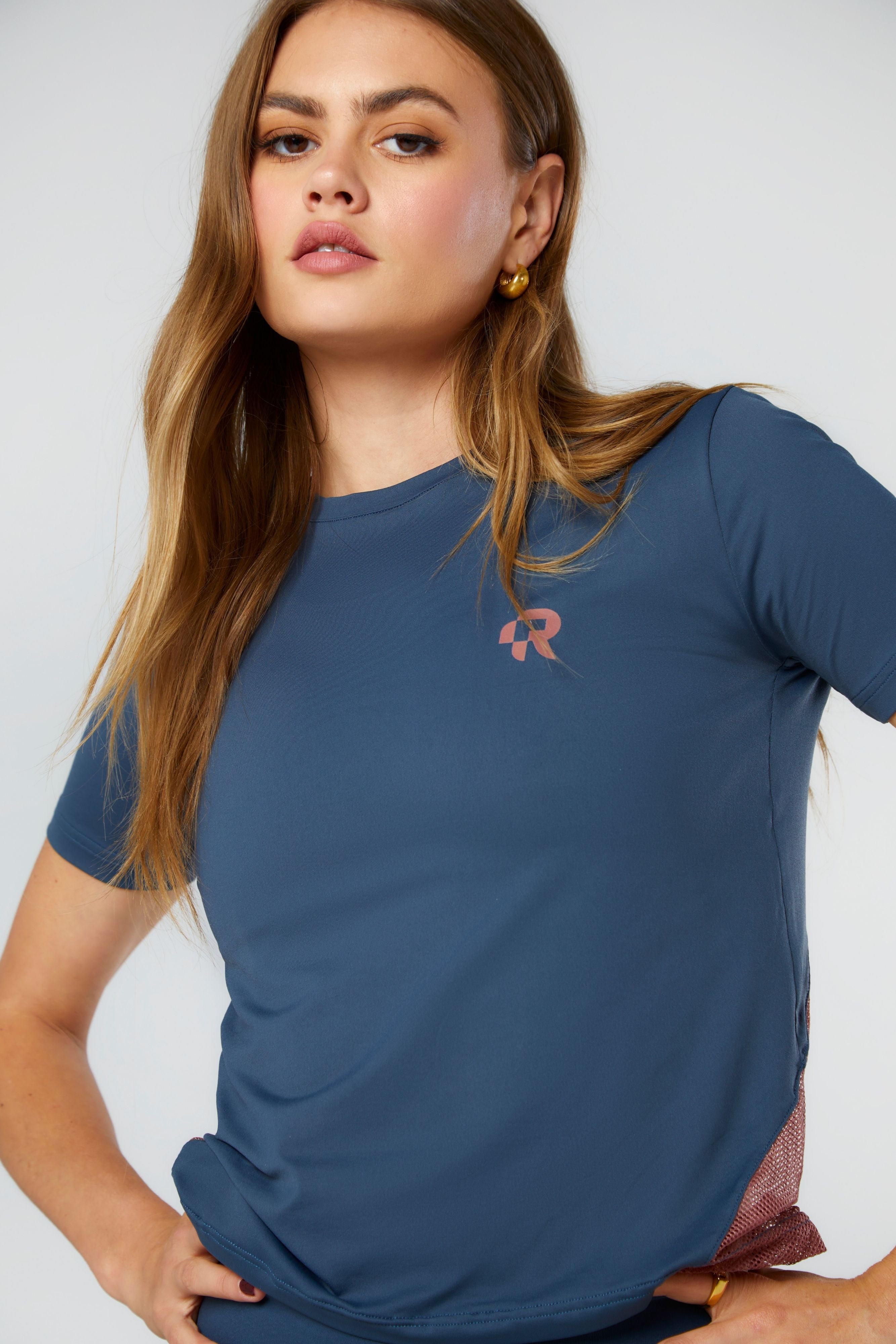 Women's Red Run Activewear Core Midnight Blue Technical Sports Top