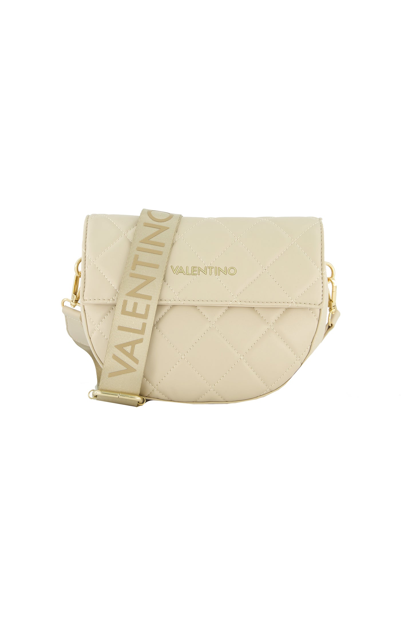 Womens Valentino Bags Quilted Ecru Bigs Crossbody Bag