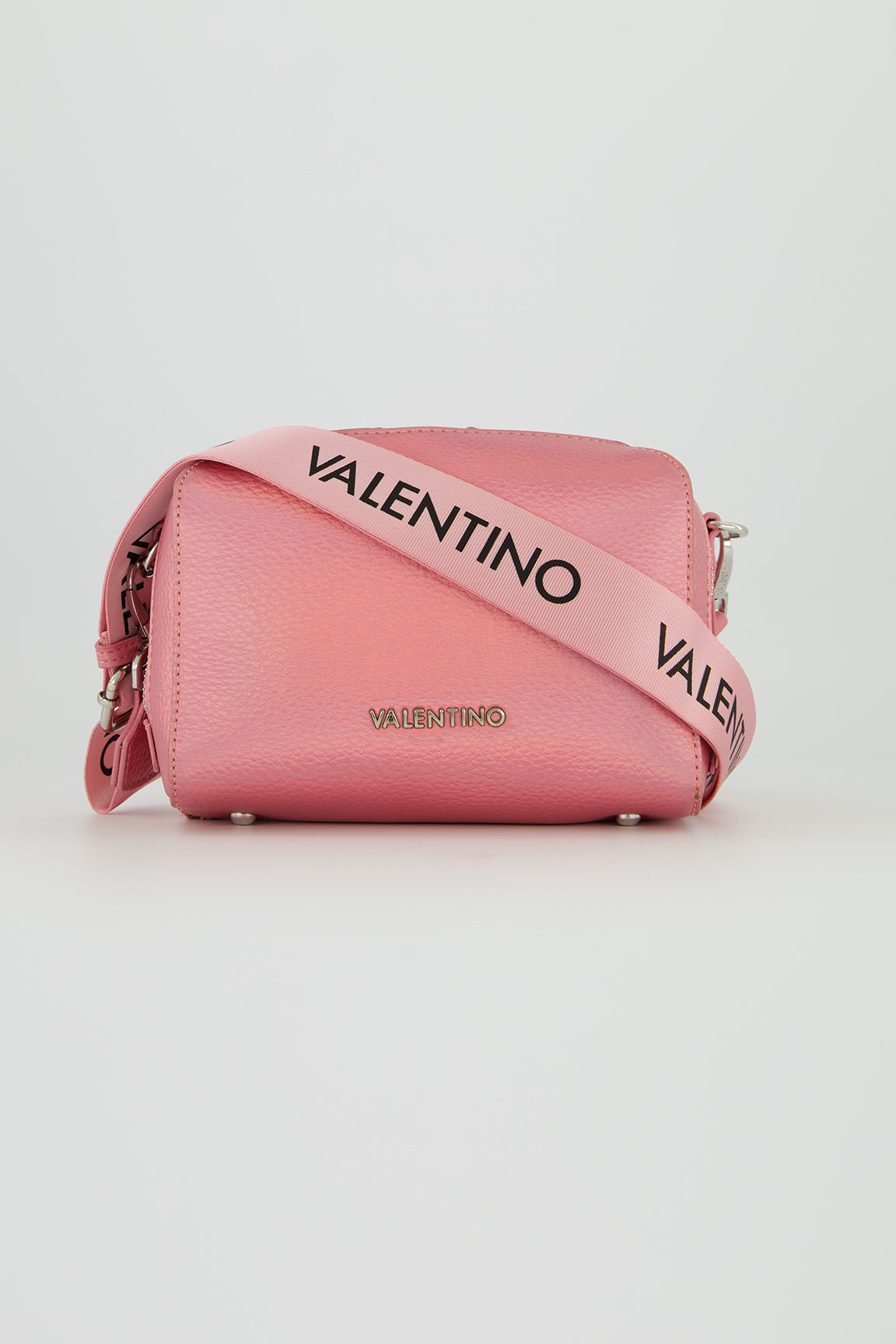 Women's Valentino Bags Metallic Pink Pattie Crossbody Bag