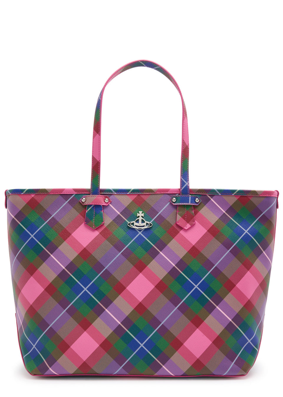 Women's Vivienne Westwood Colette Tote Bag in Candy Tartan