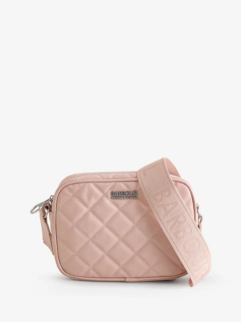 Women's Barbour International Mauve Quilted Sloane Crossbody Bag