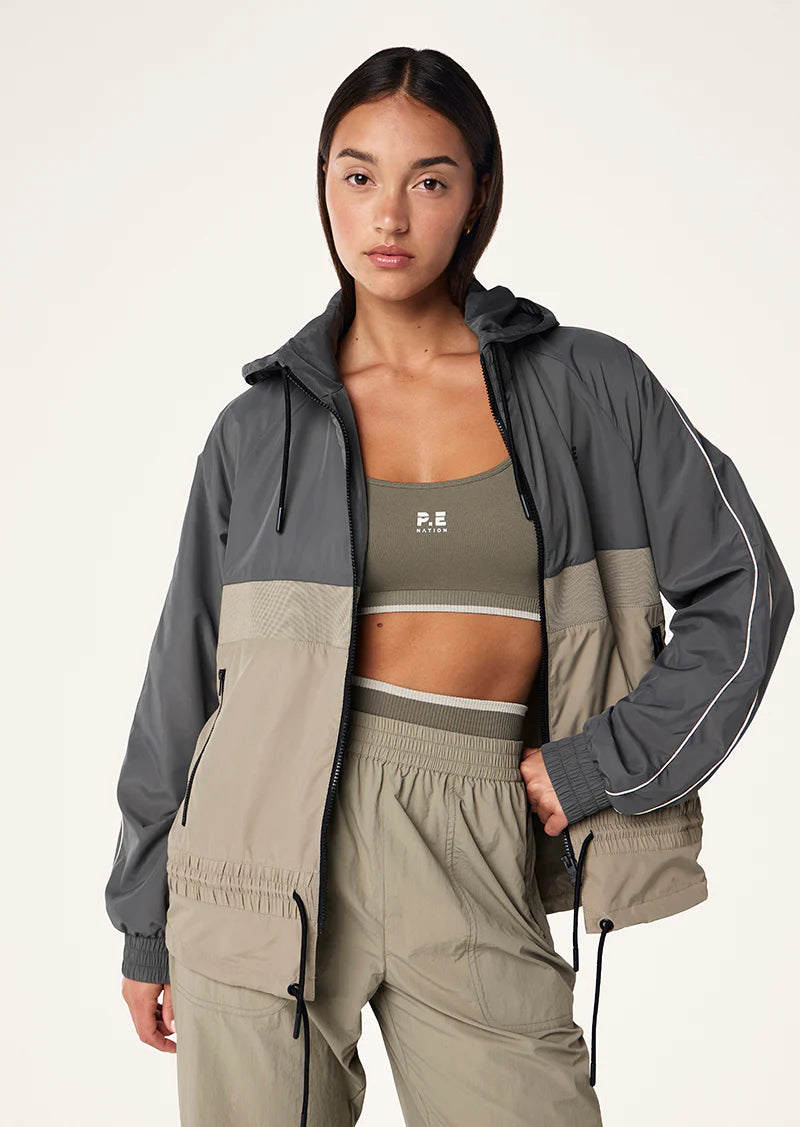 Women's P.E Nation Man Down Gunmetal Jacket