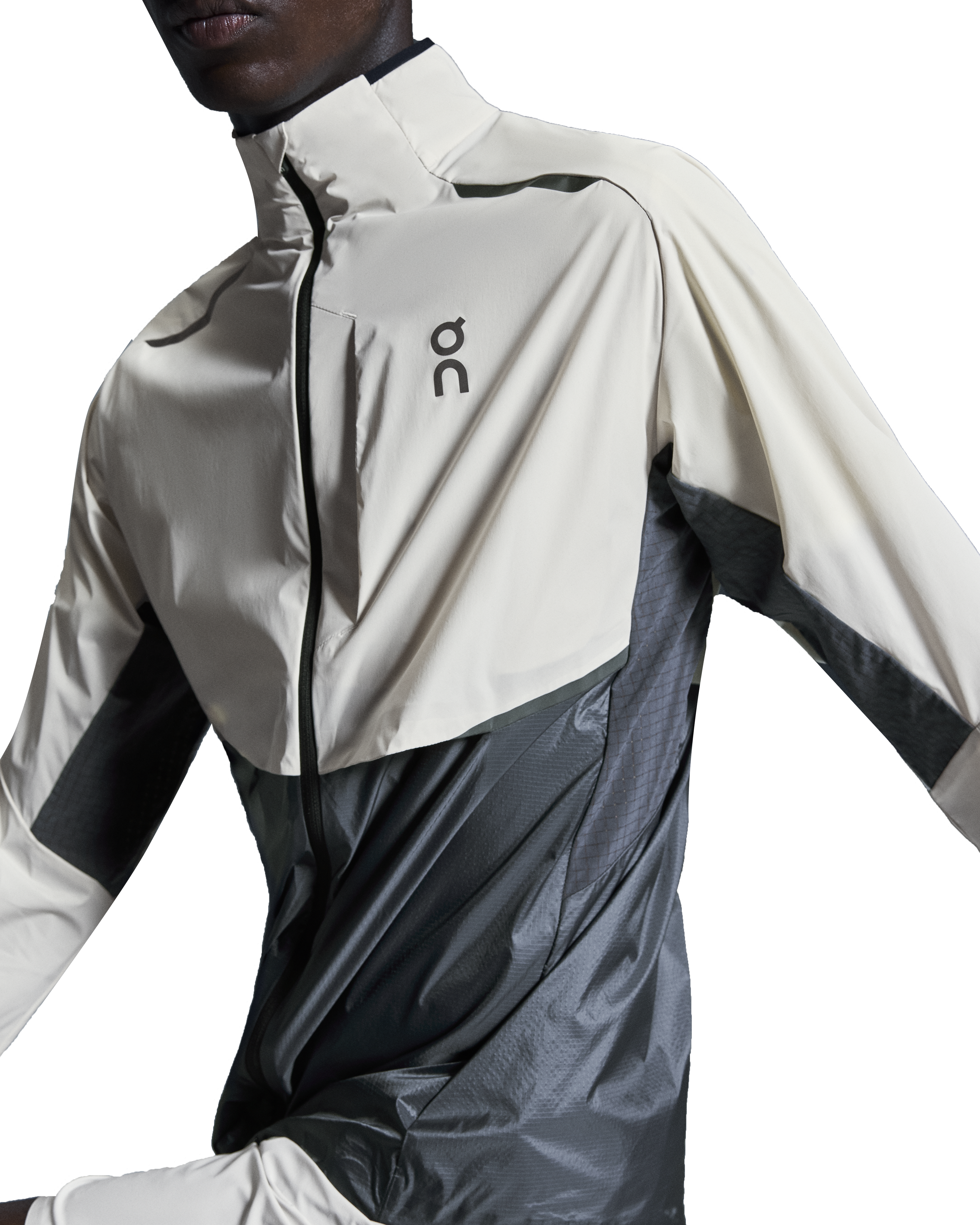 Men's On Running Silver Eclipse Weather Jacket And Pant Tracksuit Set