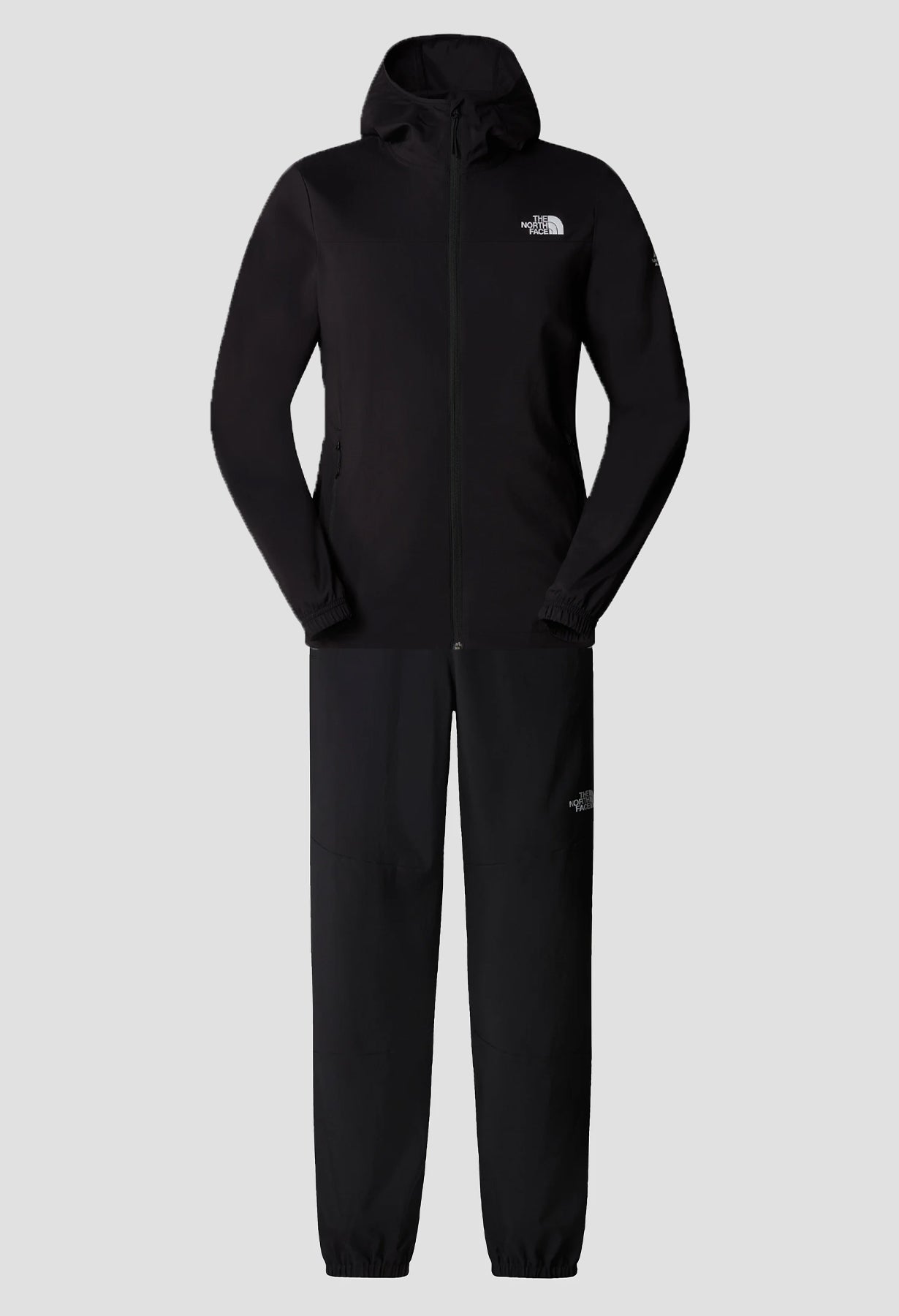 Men's The North Face Black Mountain Athletics Hooded Wind Jacket & Pant Tracksuit Set