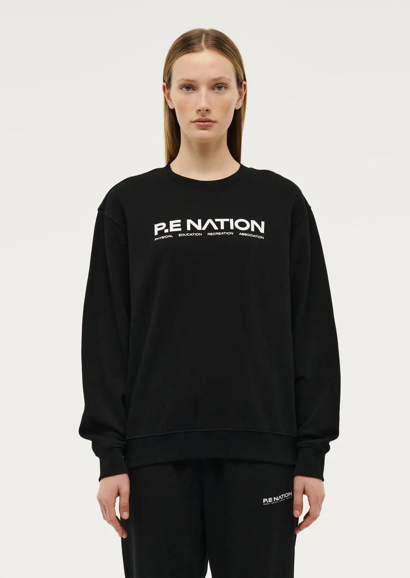 Women s P.E Nation Black Qualify Sweater