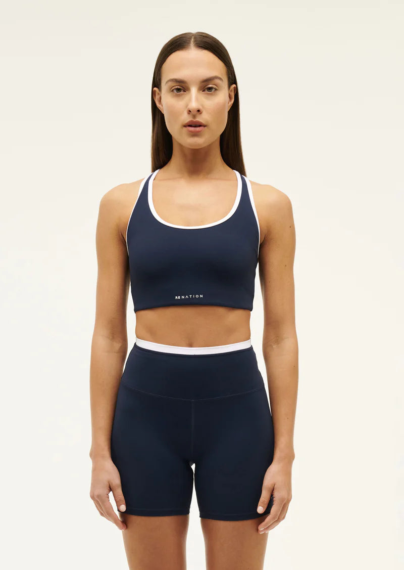 Women s P.E Nation Stellar Navy Sports Bra