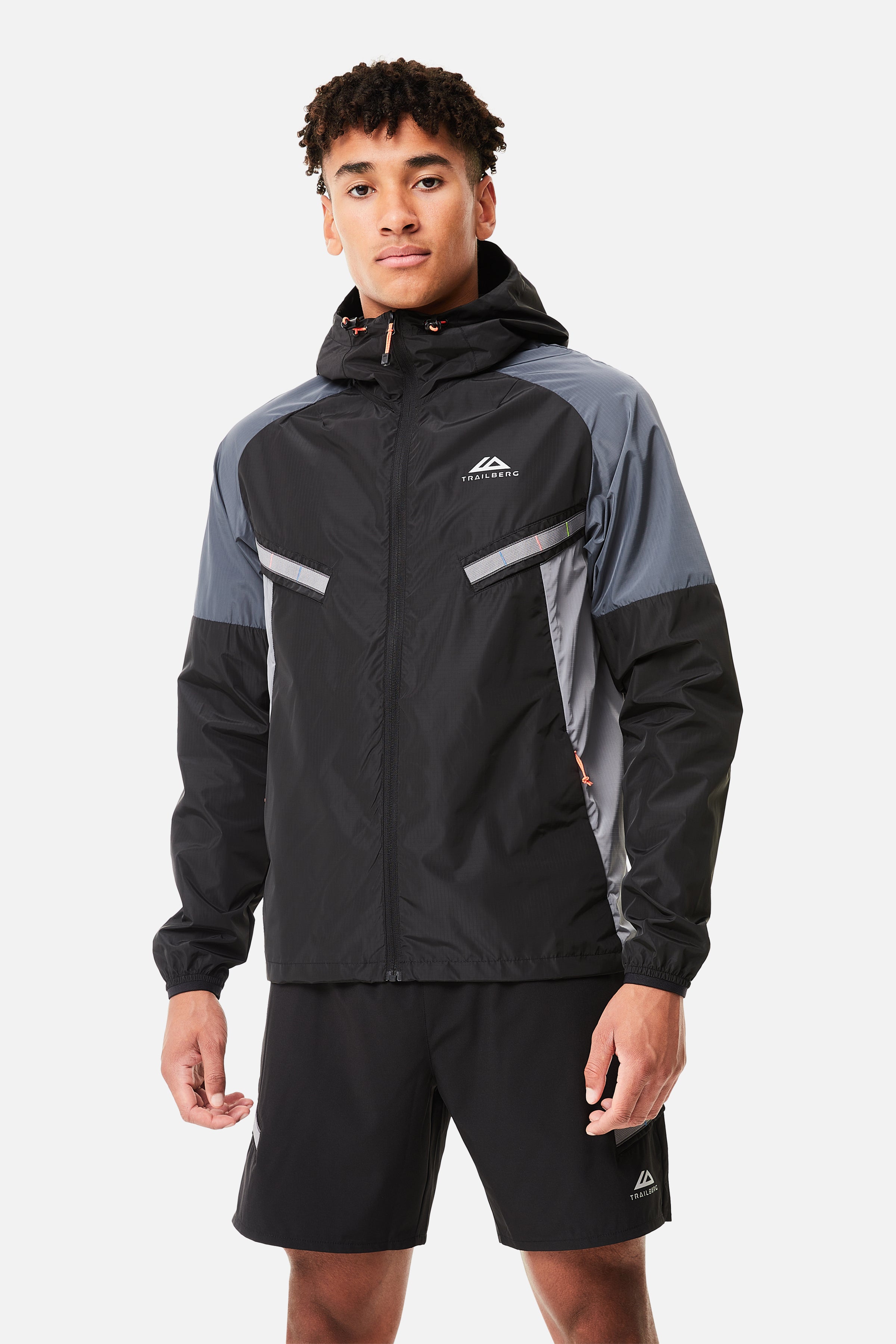 Men's Trailberg Black/Irongate Triathlon 3.0 Windbreaker Jacket