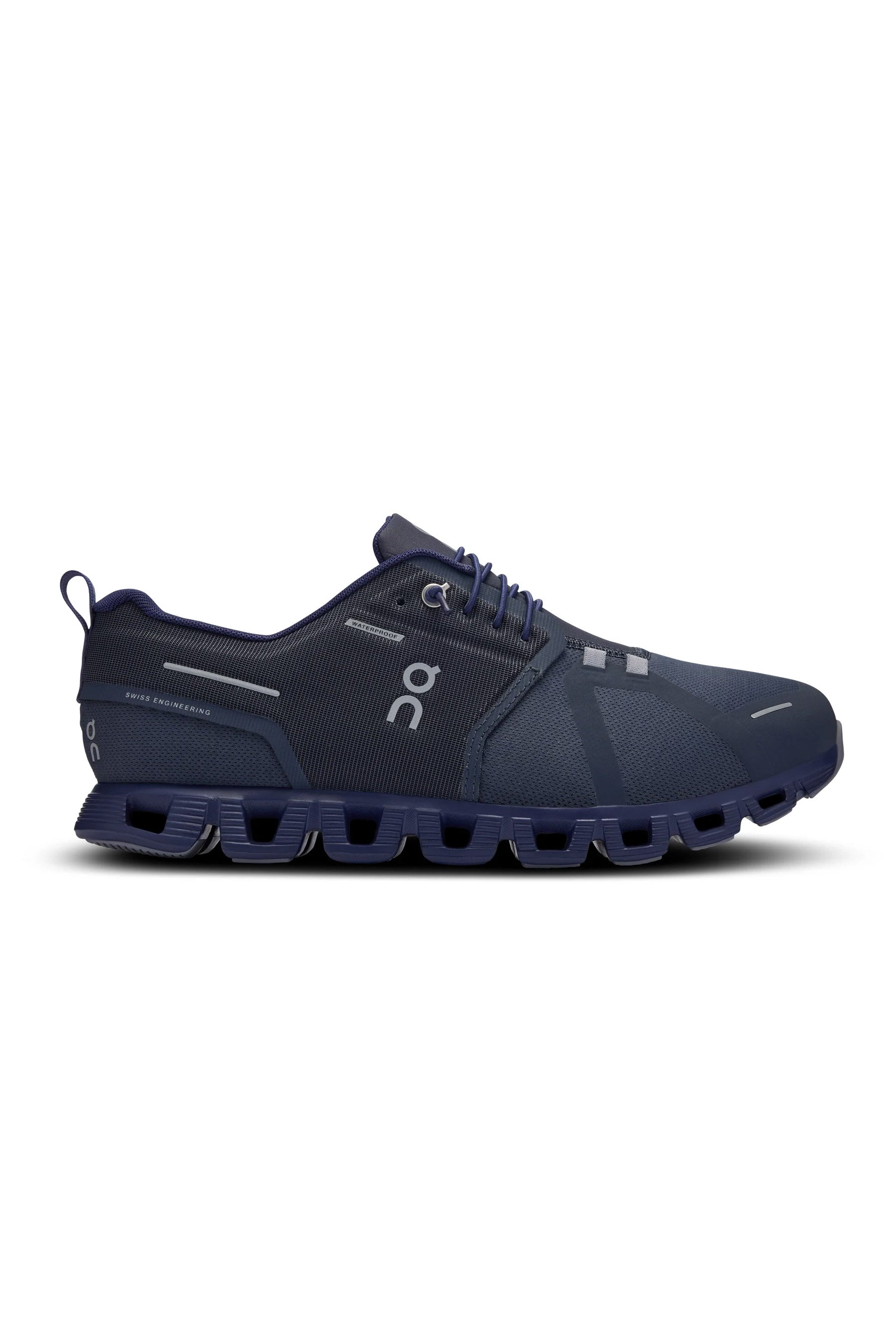 Mens On Running Cloud 5 Navy Ink Waterproof Trainers