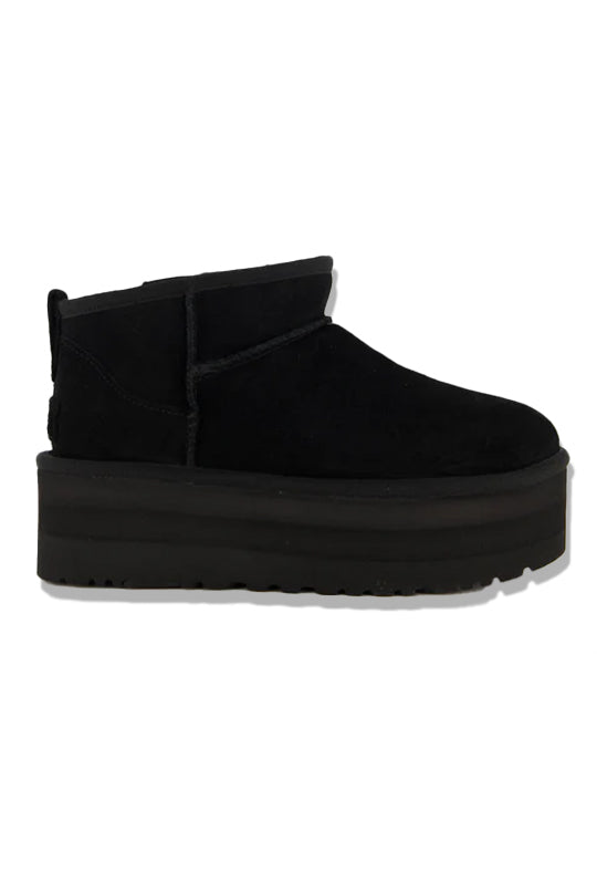 Women's UGG Black Classic Ultra Mini Platform Boot