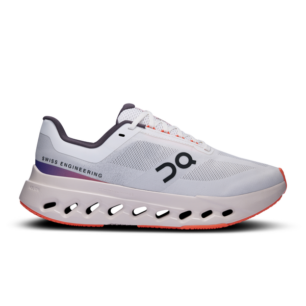 Women's On Running Cloudsurfer Next Trainer in White Flame