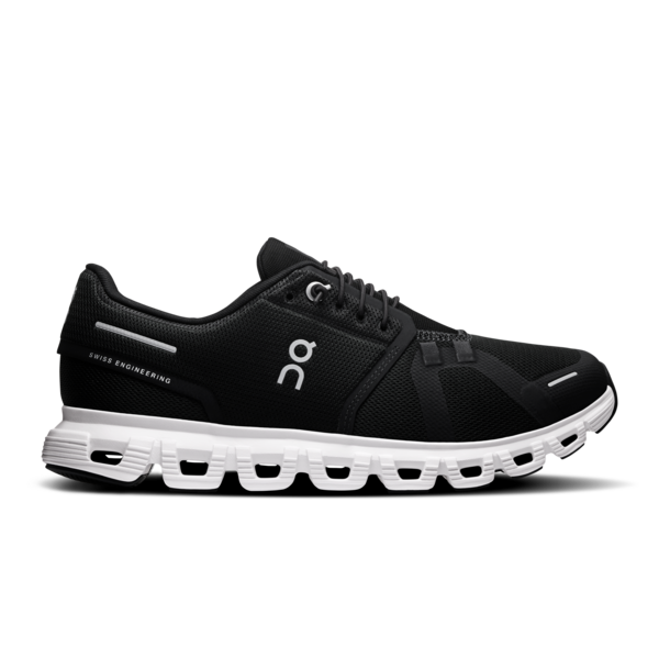 Women's On Running Cloud 6 Black White Trainers