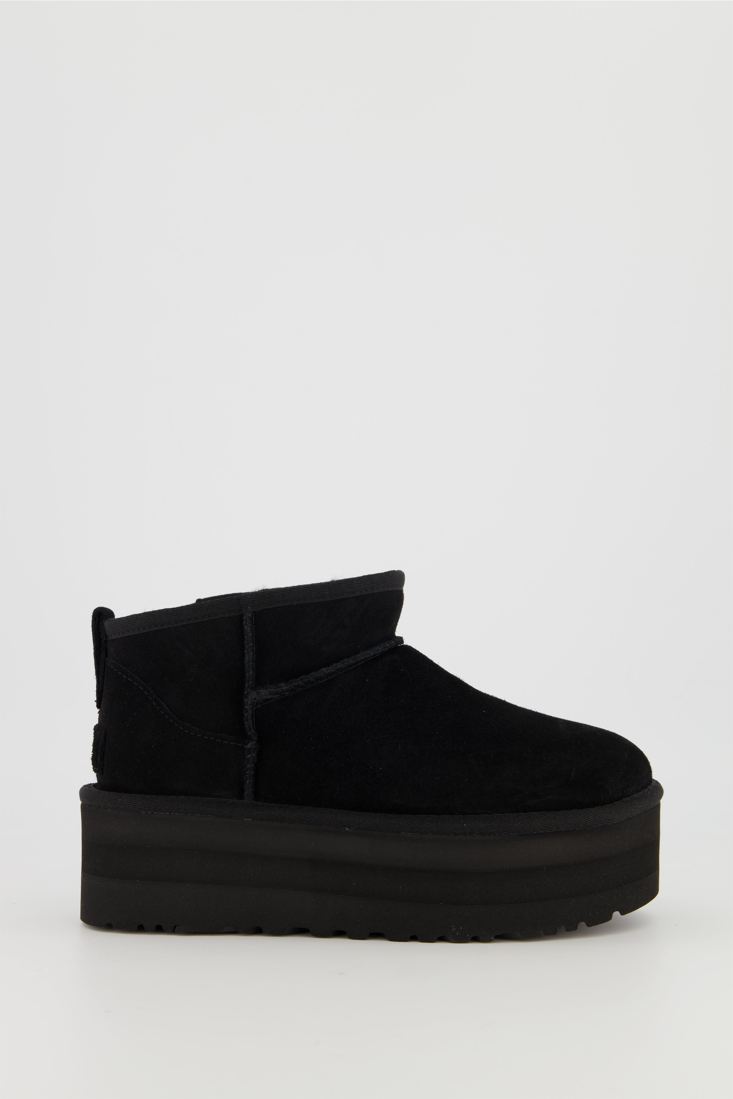 Women's UGG Black Classic Ultra Mini Platform Boot