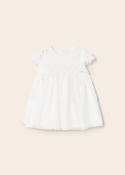 Mayoral white lace outlet dress