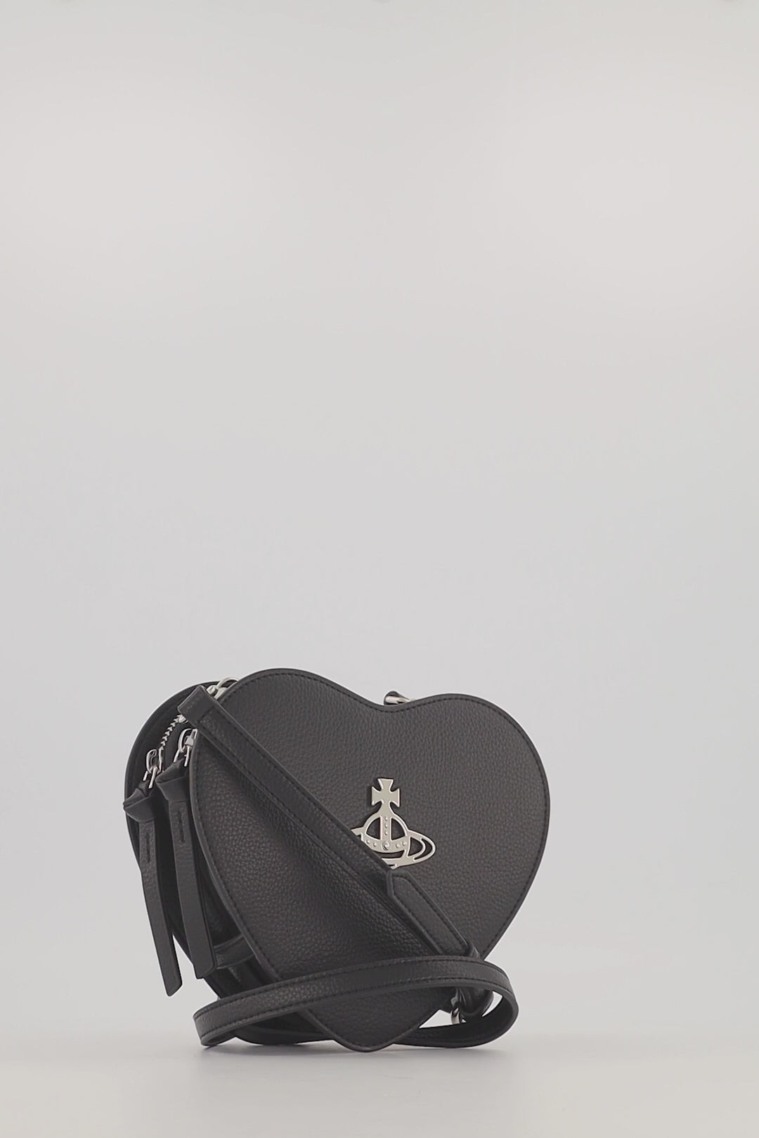 Vivienne Westwood Louise Heart Patent Leather Crossbody Bag in